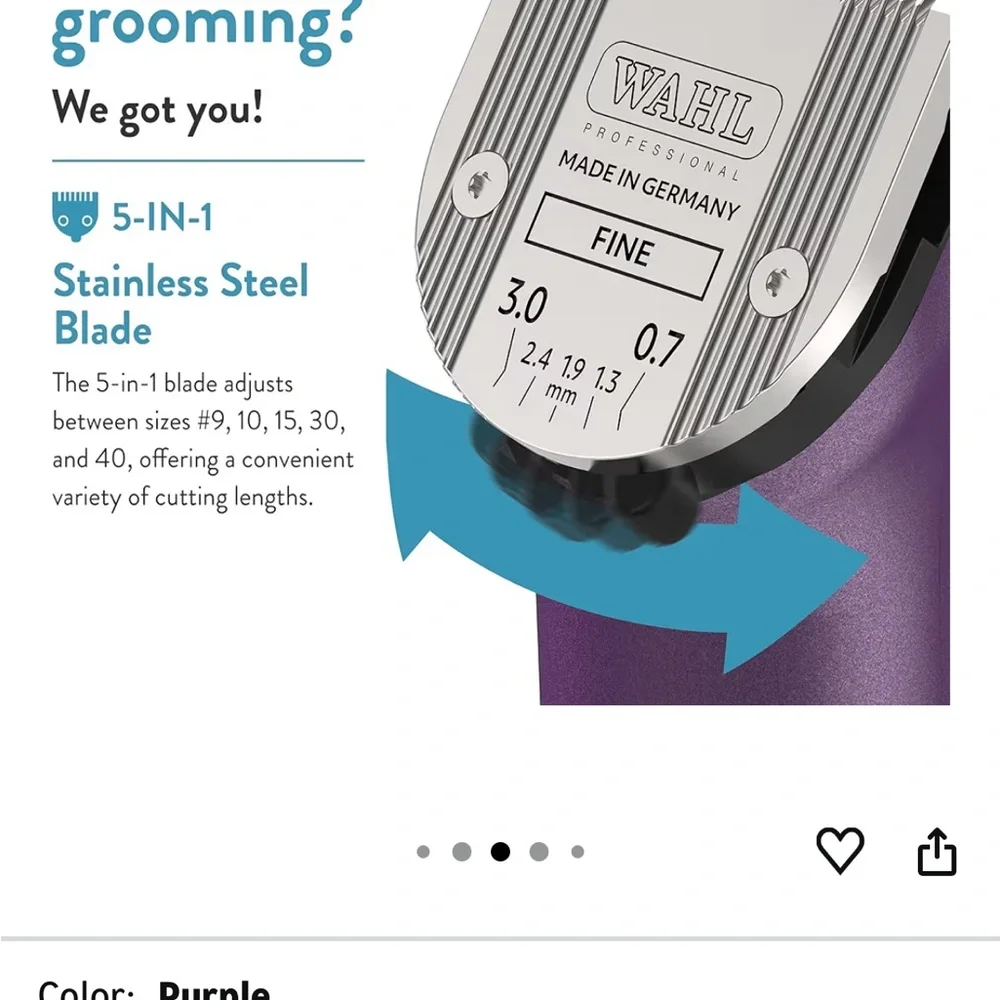 NWOT Wahl Professional Animal Pet, Dog, Cat groomer - Picture 6 of 8